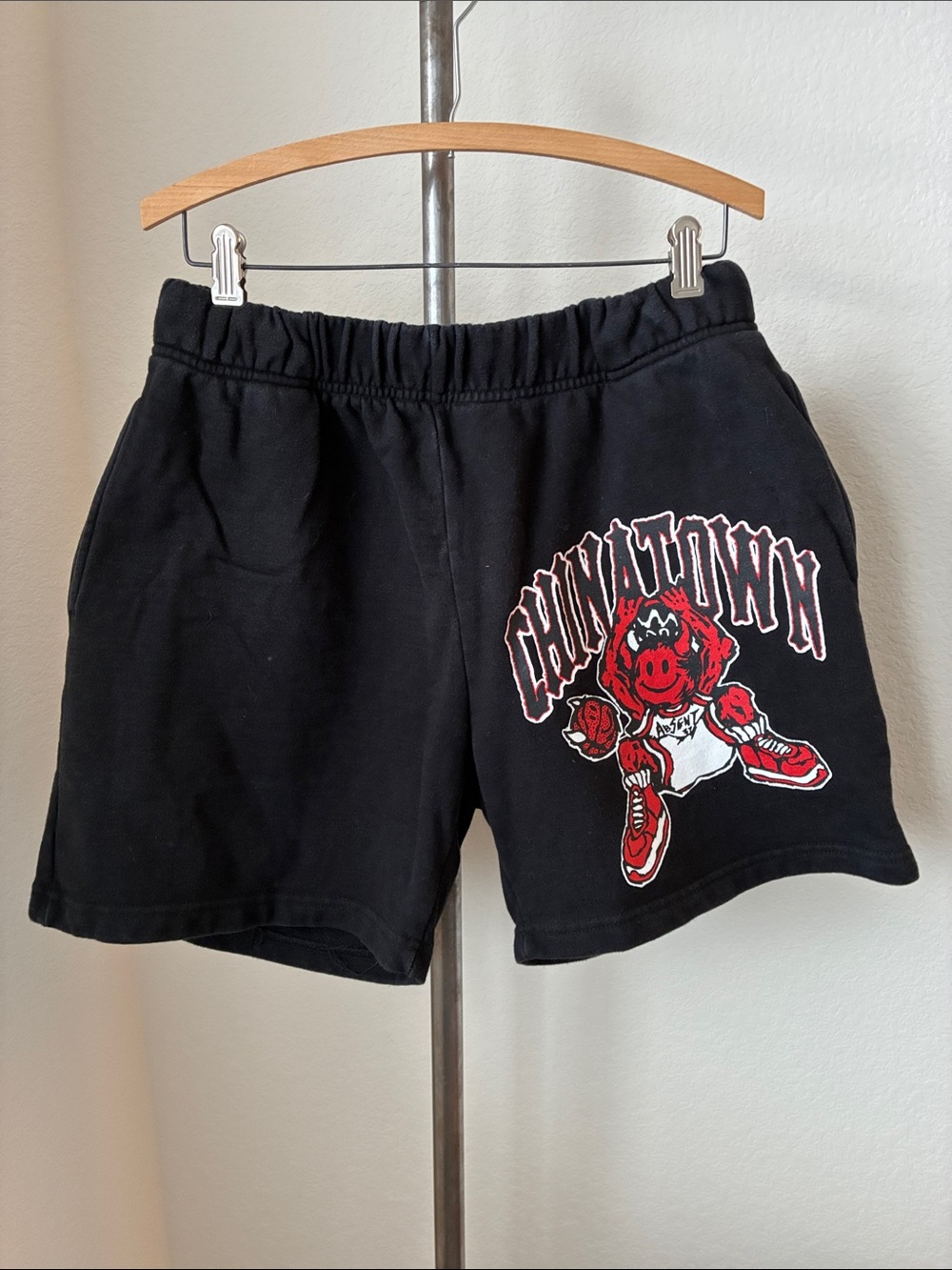 Chinatown Market x Absent sz L Black Shorts Streetwear 100% Cotton Made in USA
